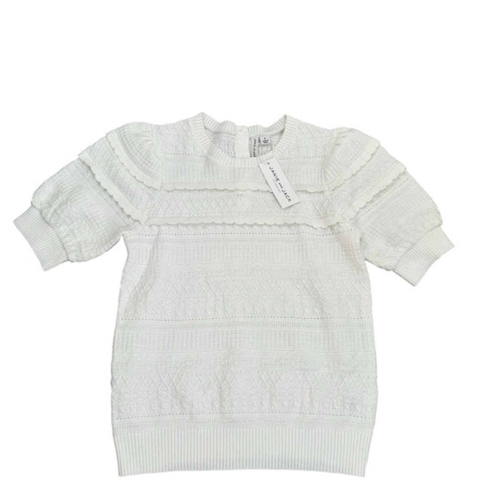 Janie and Jack Ivory Knit Sweater